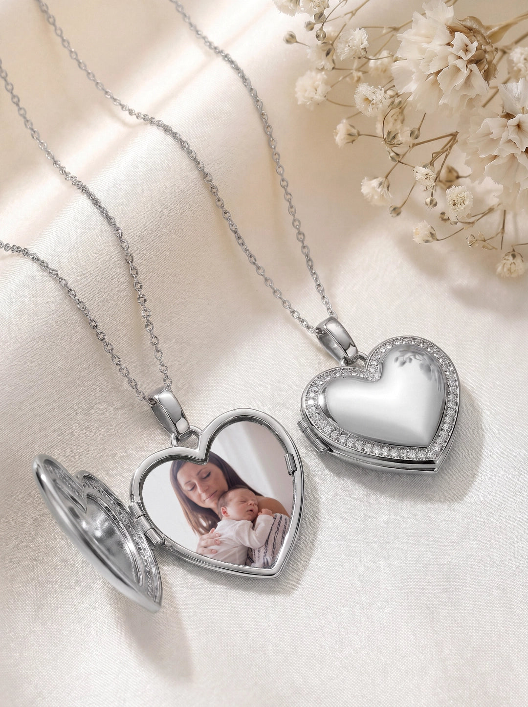 Pendentif reliquaire personnalisé avec photo souvenir